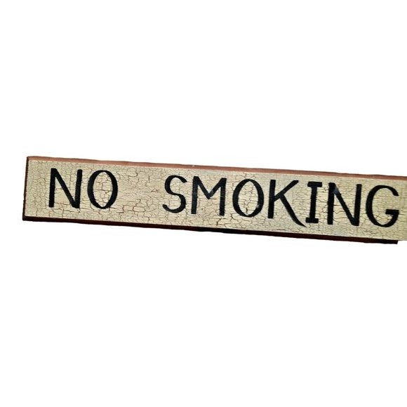 No Smoking Rustic Sign Wood Rustic Cottage Cabin Farmhouse - Picture 4 of 9